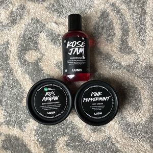 Lush Rose Collection Bodywash, Lotion & Foot cream